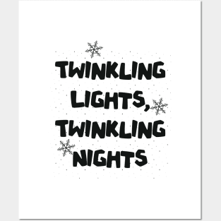 Twinkling lights and twinkling nights Posters and Art